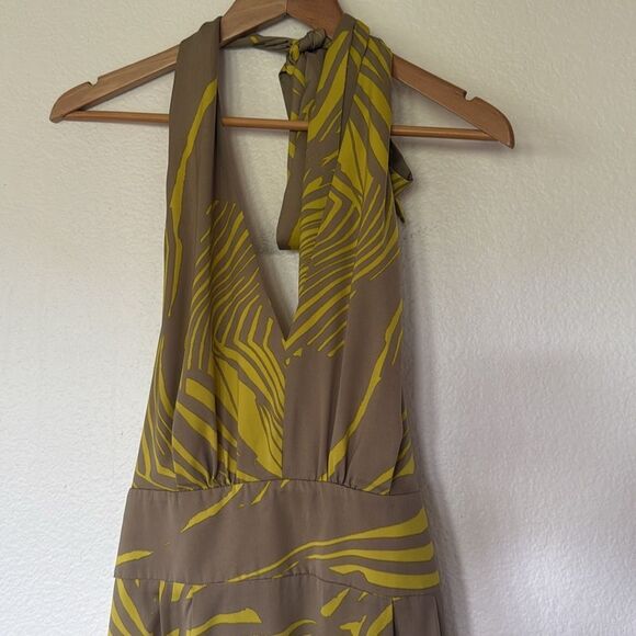 Banana Republic Yellow Tan Halter Sundress - Picture 2 of 5
